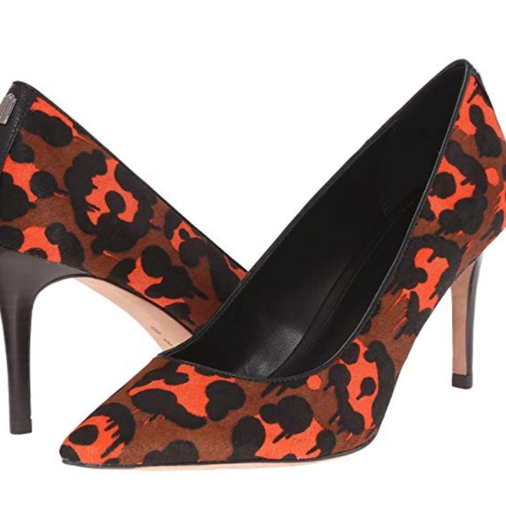 Coach Orange Wild Beast Haircalf Heels
